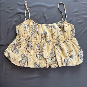 RSQ Cream Floral Camisole Top